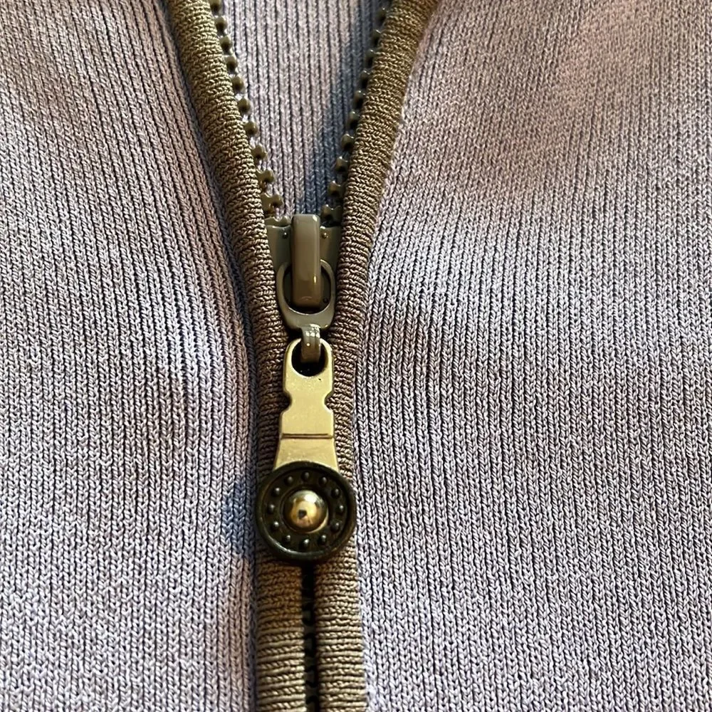 JAMIE SADOCK blue periwinkle golf jacket. Gray trim with silver - Picture 8 of 10